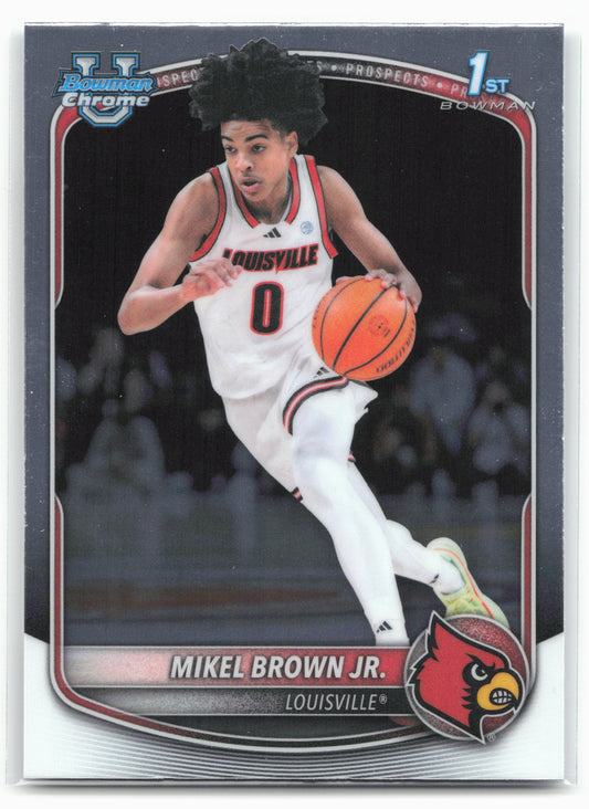2025-26 Bowman #BCP-12 Mikel Brown Jr. Chrome Prospects