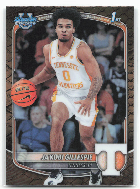 2025-26 Bowman #BCP-58 Ja'Kobi Gillespie Chrome Prospects Reptilian Refractor