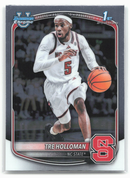 2025-26 Bowman #BCP-81 Tre Holloman Chrome Prospects