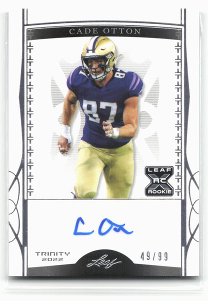 2022 Leaf Trinity #BA-CO2 Cade Otton Silver #/99