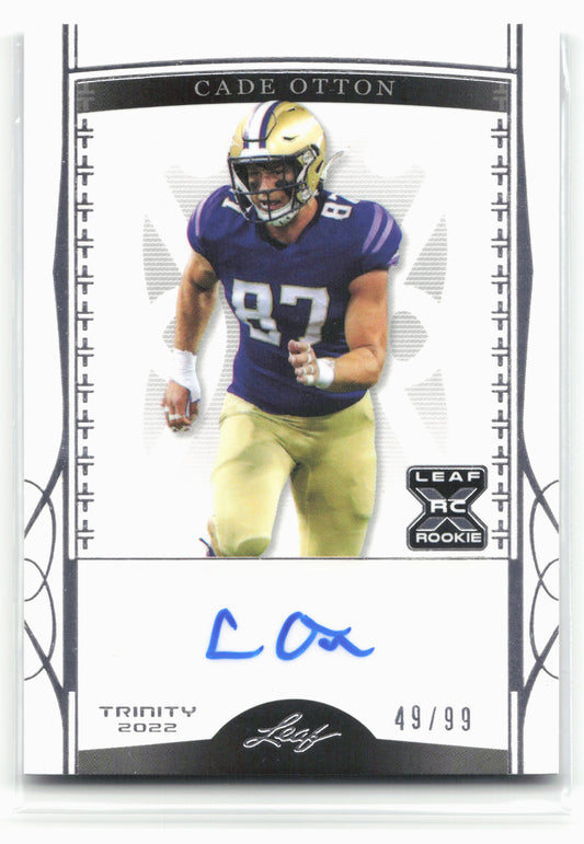2022 Leaf Trinity #BA-CO2 Cade Otton Silver #/99