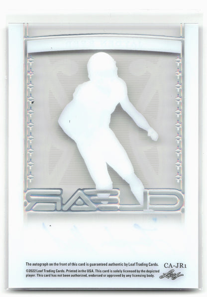 2022 Leaf Trinity #CA-JR1 Jayden Reed Clear Autographs Platinum #/30