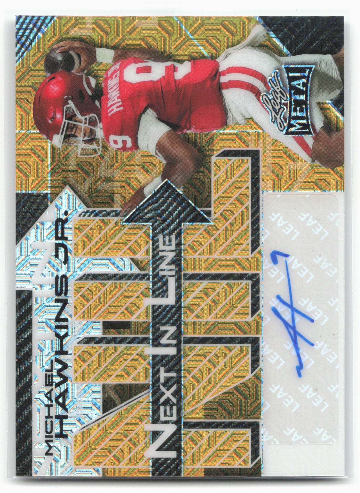 2025 Leaf Metal Michael Hawkins Jr. Next In Line Mojo Gold #/1