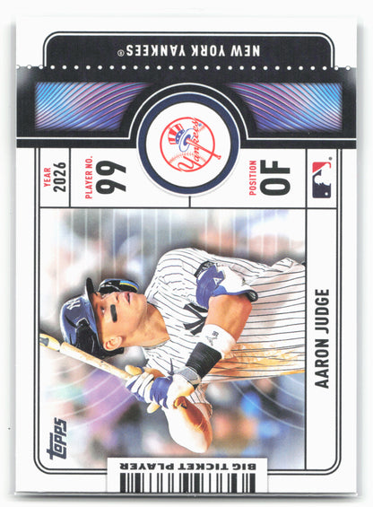 2026 Topps #BTP-18 Aaron Judge Big Ticket Players
