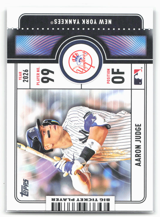 2026 Topps #BTP-18 Aaron Judge Big Ticket Players