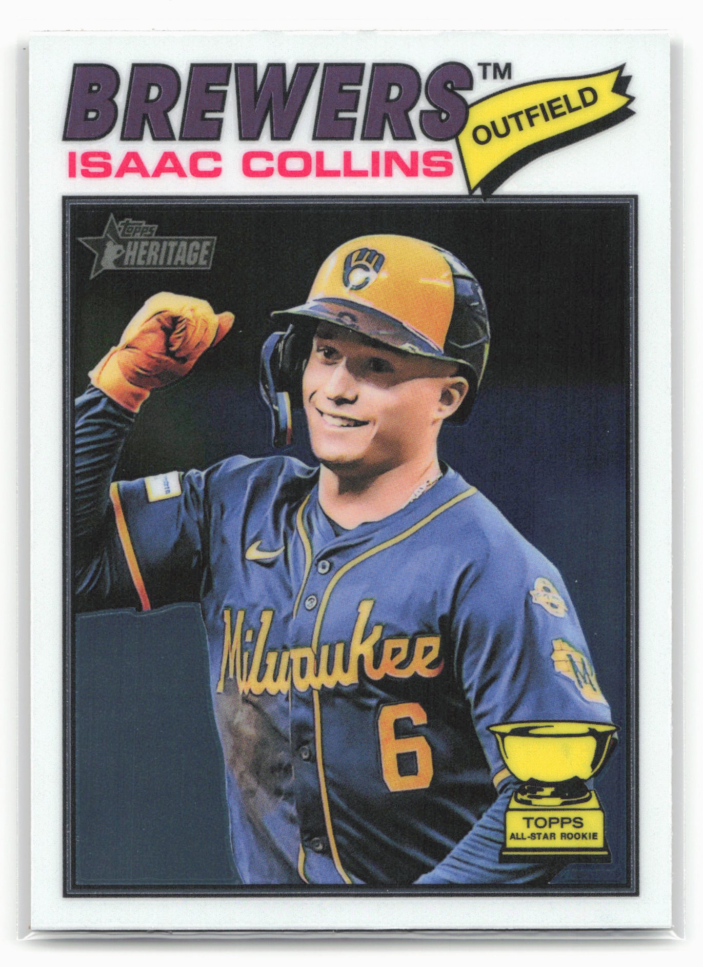 2026 Topps Heritage #102 Isaac Collins Chrome