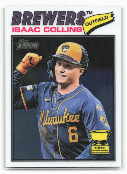 2026 Topps Heritage #102 Isaac Collins Chrome