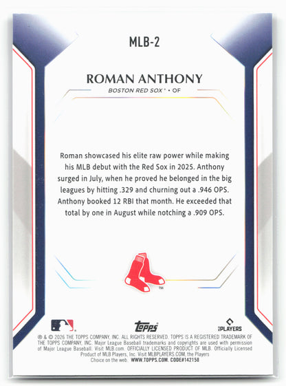 2026 Topps #MLB-2 Roman Anthony Topps Collector Kit