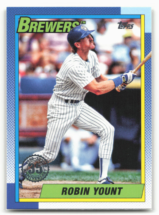 2025 Topps #T90-41 Robin Yount 1990 Topps Baseball 35th Anniversary (Series One)