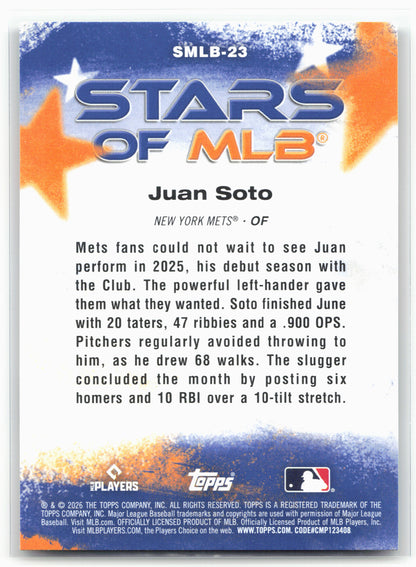 2026 Topps #SMLB-23 Juan Soto Stars of MLB 28210