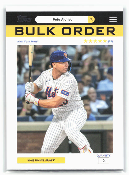 2026 Topps #BO-6 Pete Alonso Flagship Collection Bulk Order