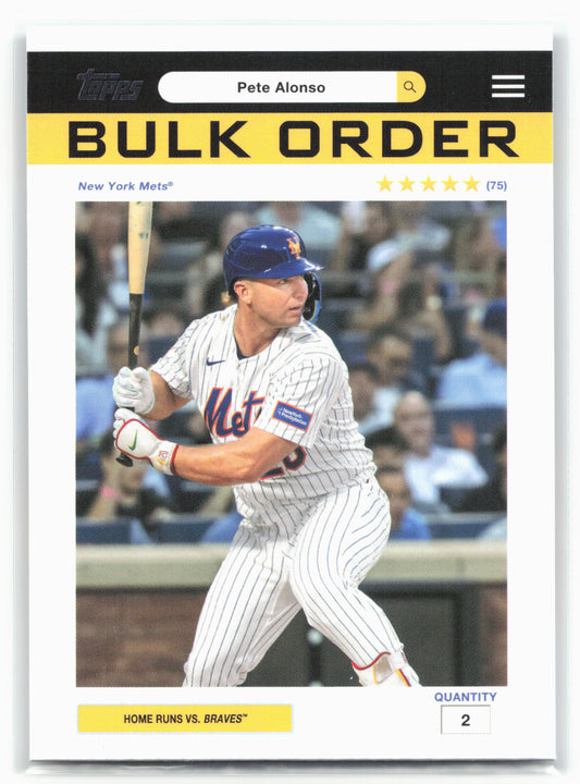 2026 Topps #BO-6 Pete Alonso Flagship Collection Bulk Order