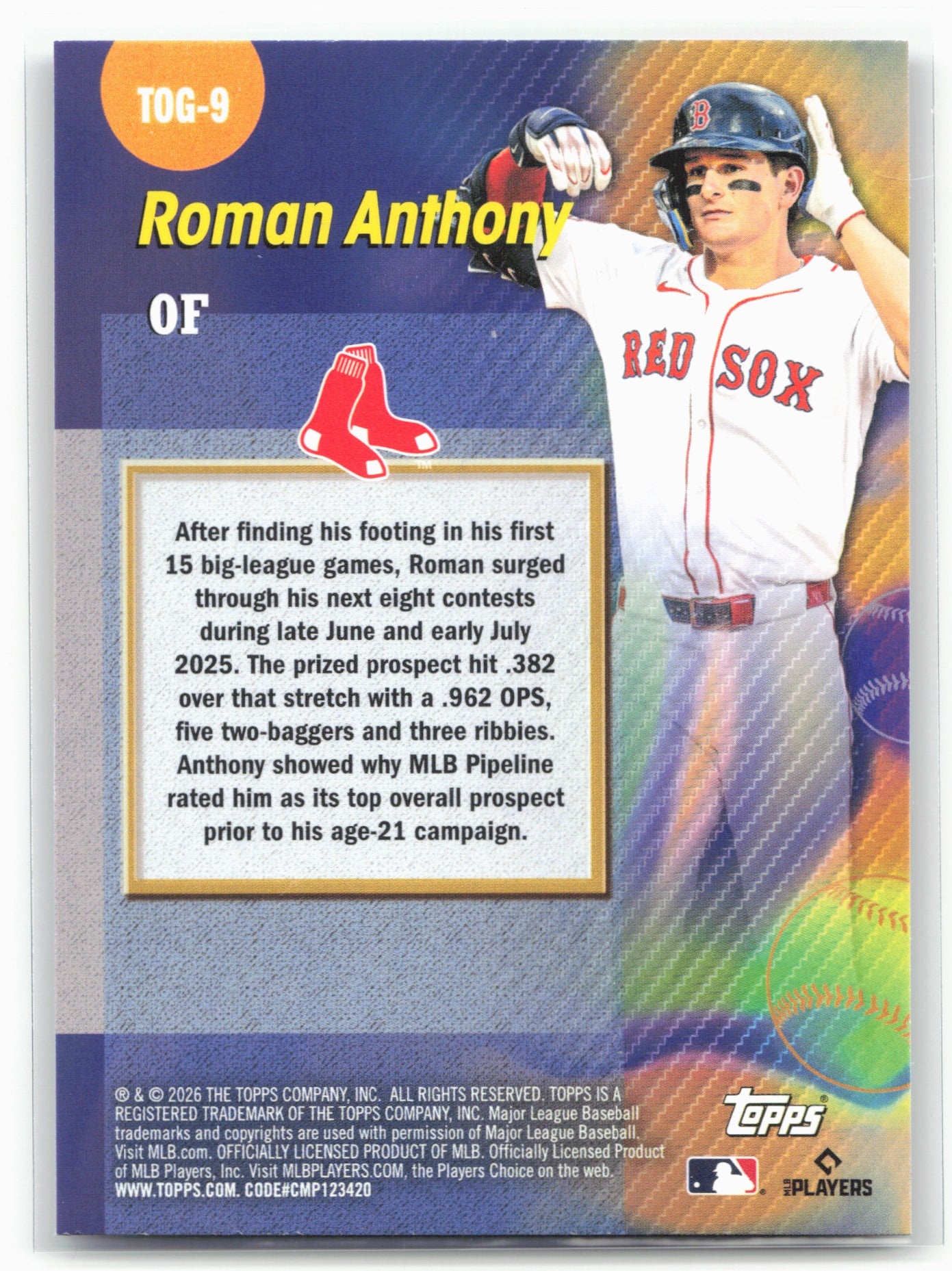 2026 Topps #TOG-9 Roman Anthony Titans of the Game