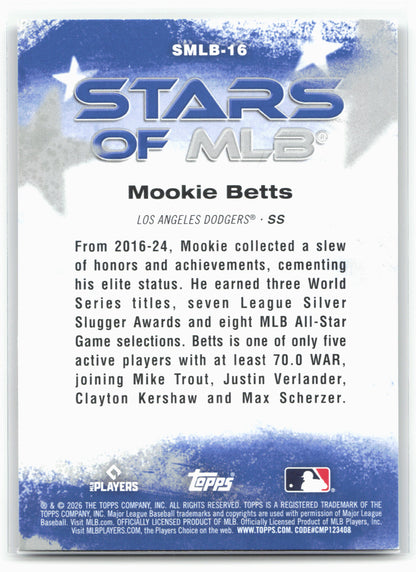2026 Topps #SMLB-16 Mookie Betts Stars of MLB 28227