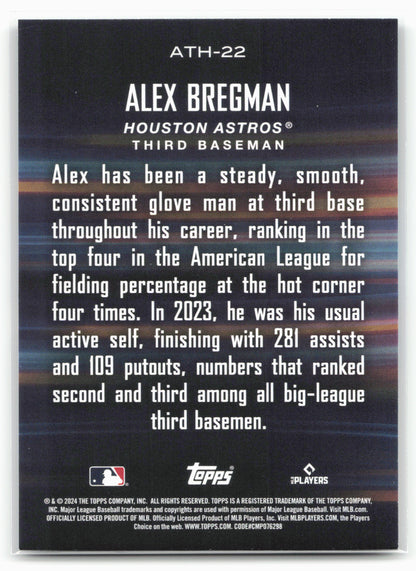 2024 Topps #ATH-22 Alex Bregman Around the Horn