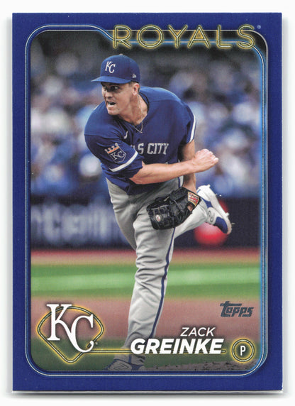 2024 Topps #610 Zack Greinke Royal Blue