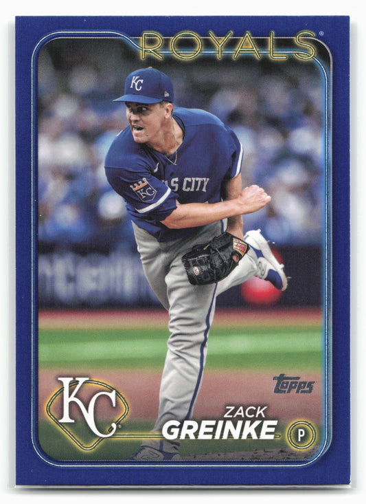 2024 Topps #610 Zack Greinke Royal Blue