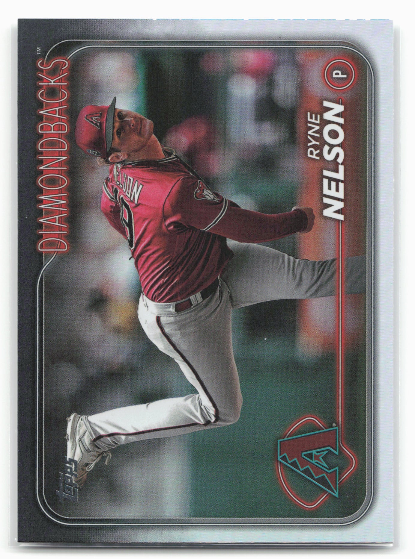 2024 Topps #334 Ryne Nelson Rainbow Foil
