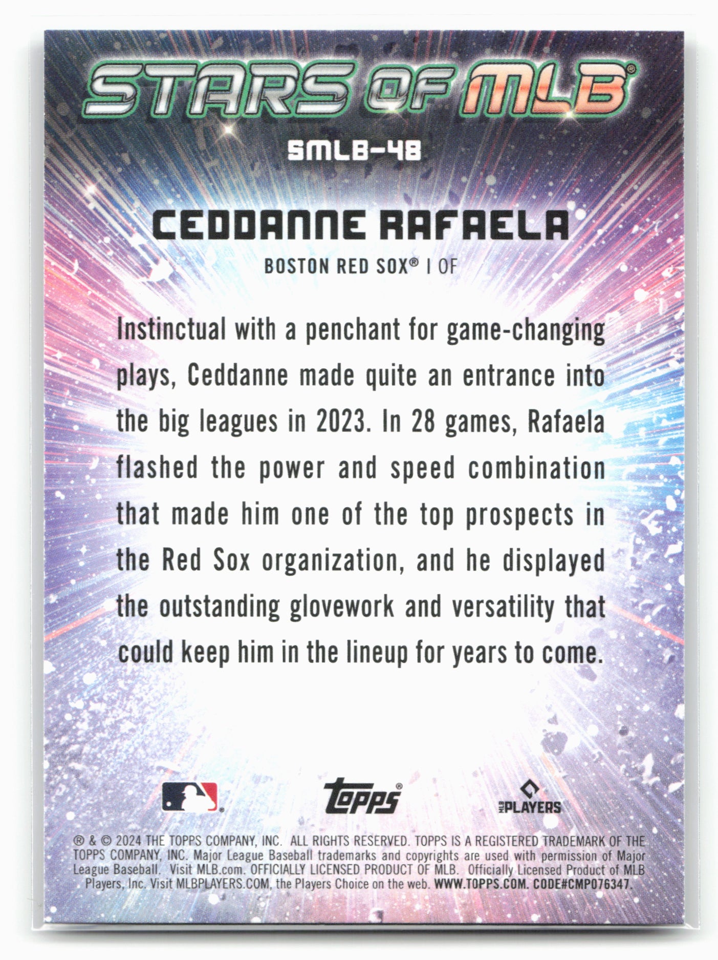 2024 Topps #SMLB-48 Ceddanne Rafaela Stars of MLB