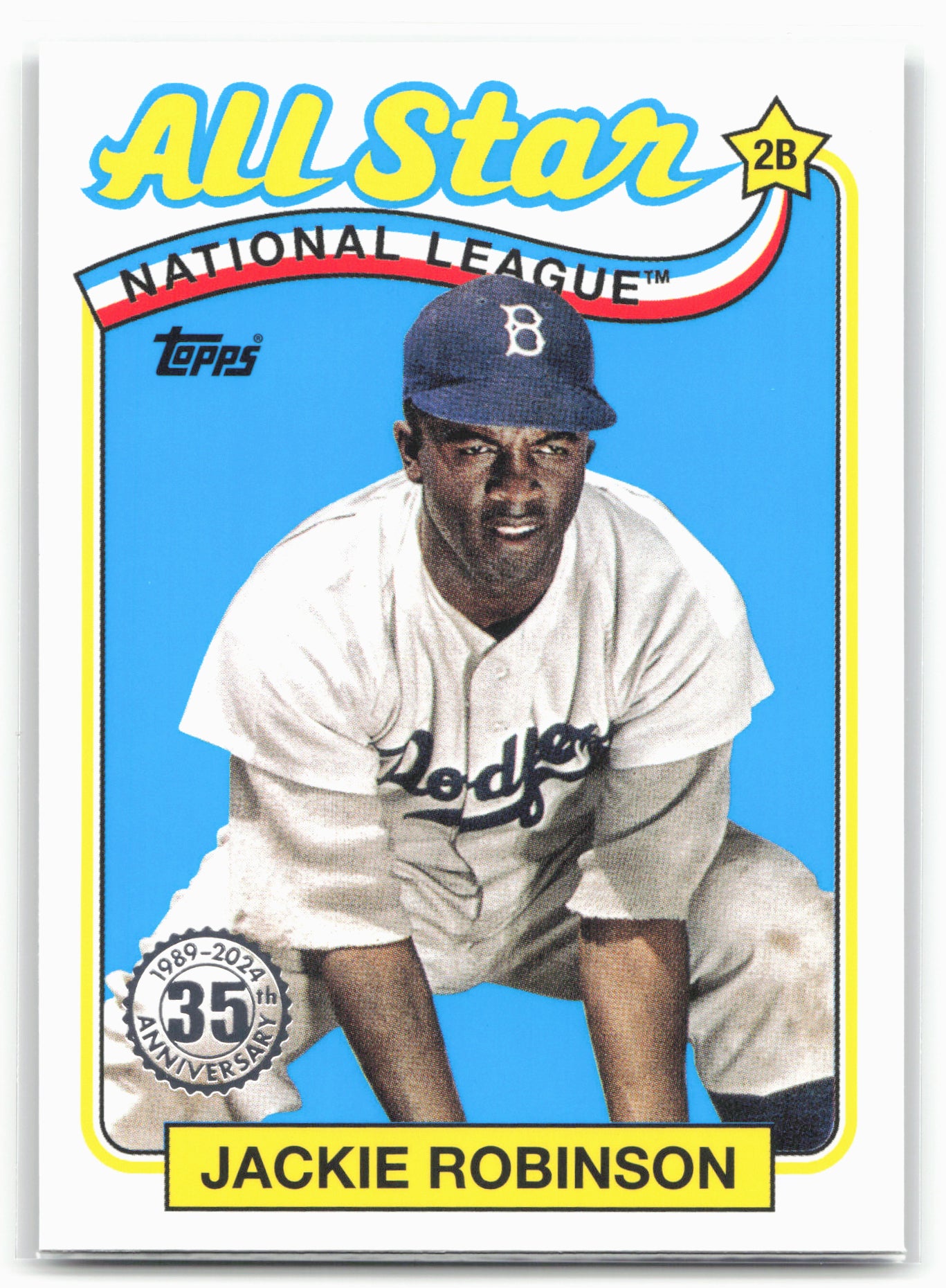 2024 Topps #89ASB-44 Jackie Robinson 1989 Topps Baseball 35th All-Stars