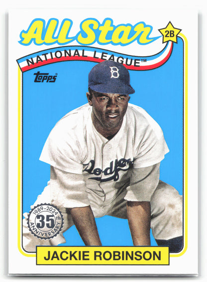 2024 Topps #89ASB-44 Jackie Robinson 1989 Topps Baseball 35th All-Stars