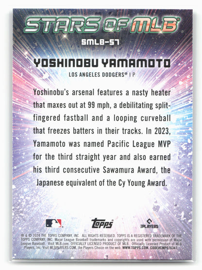 2024 Topps #SMLB-57 Yoshinobu Yamamoto Stars of MLB