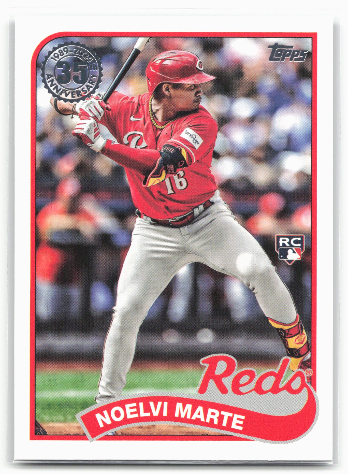 2024 Topps #89B2-3 Noelvi Marte 1989 Topps Baseball 35th Anniversary