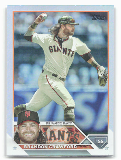 2023 Topps #66 Brandon Crawford Rainbow Foil