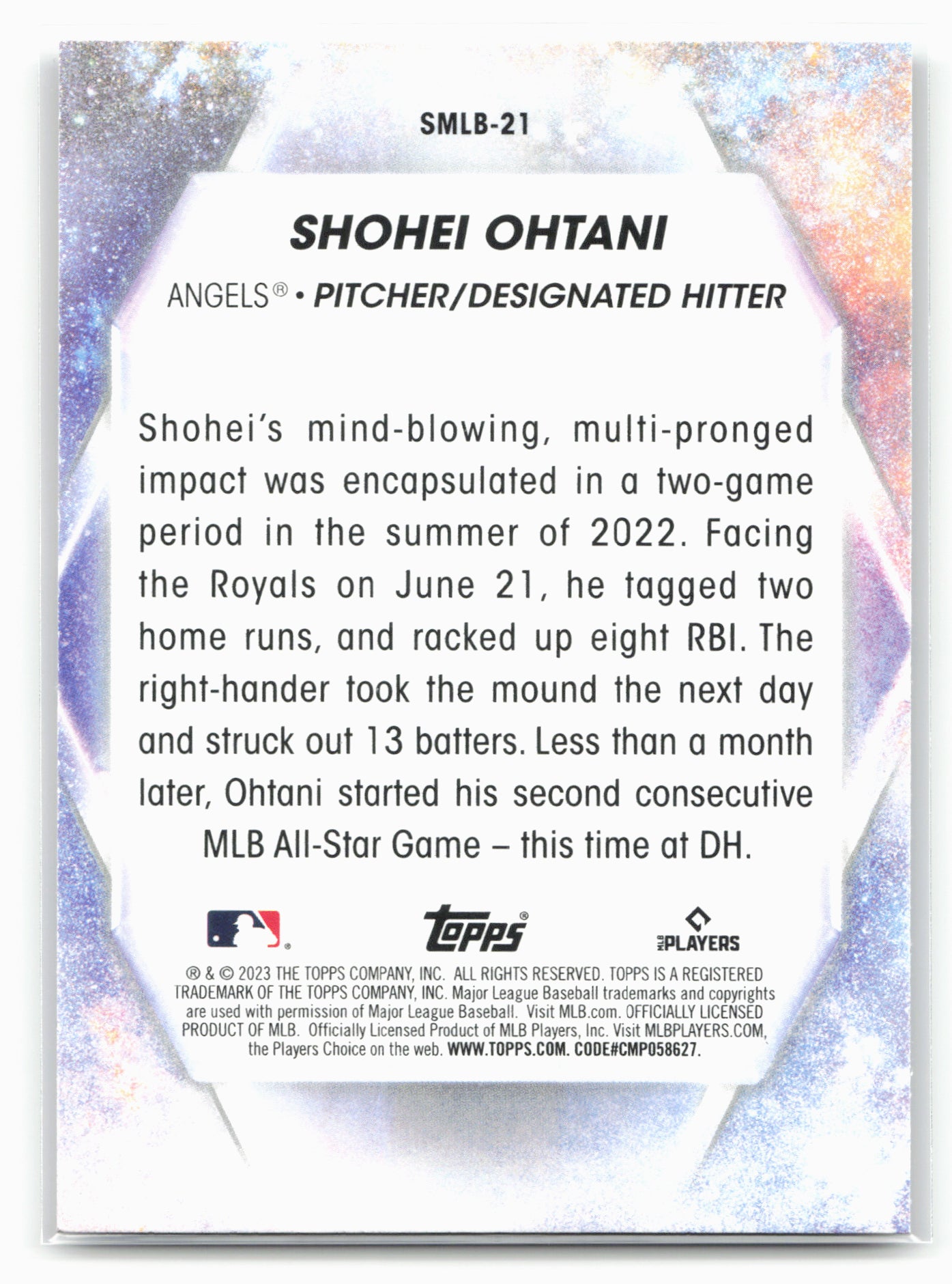 2023 Topps #SMLB-21 Shohei Ohtani Stars of MLB