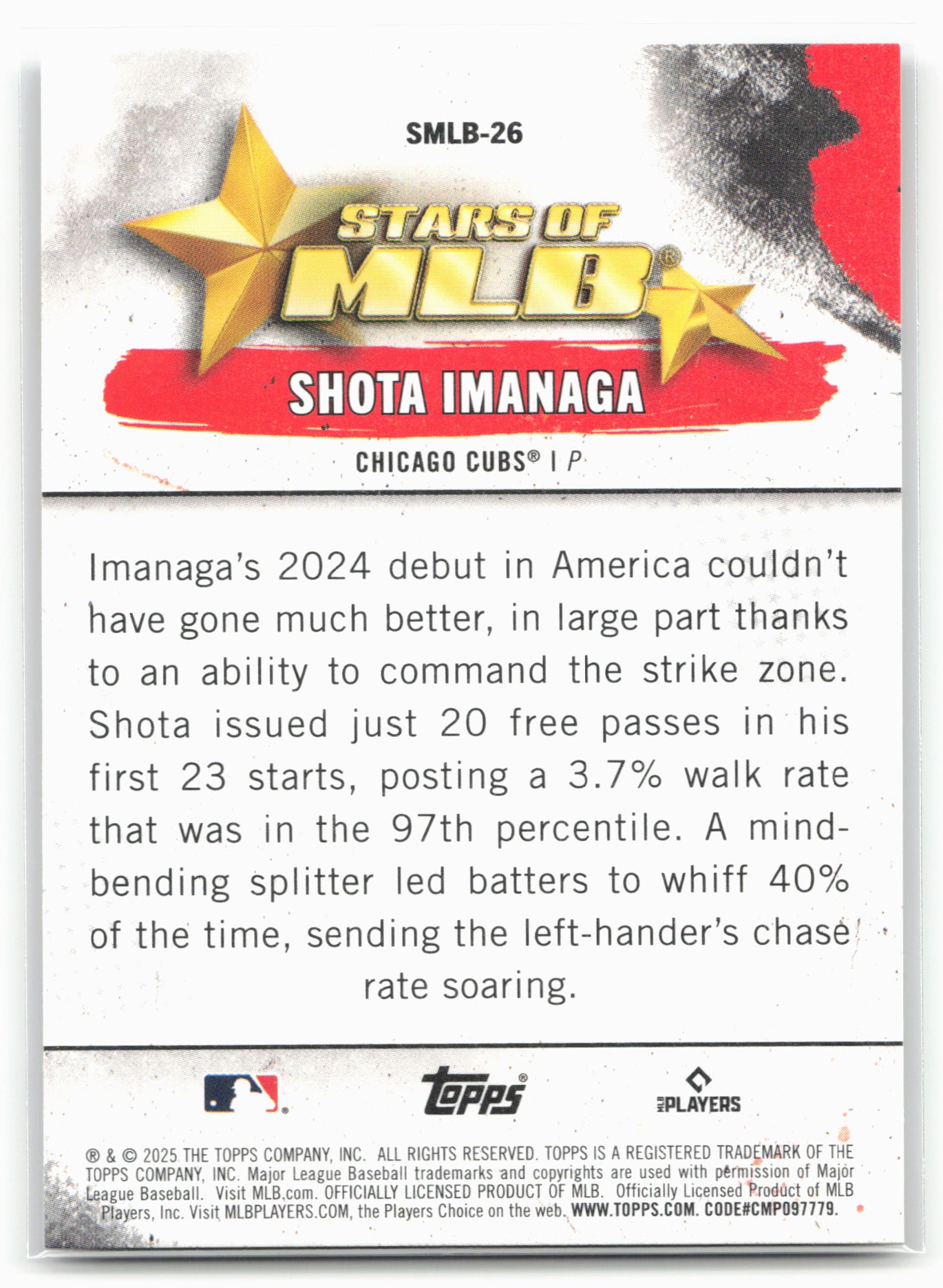 2025 Topps #SMLB-26 Shota Imanaga Stars of MLB