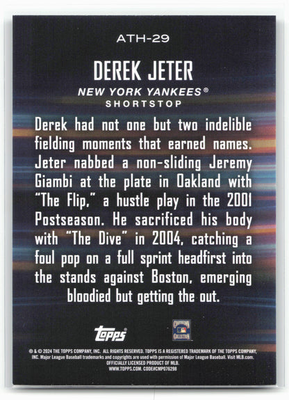 2024 Topps #ATH-29 Derek Jeter Around the Horn