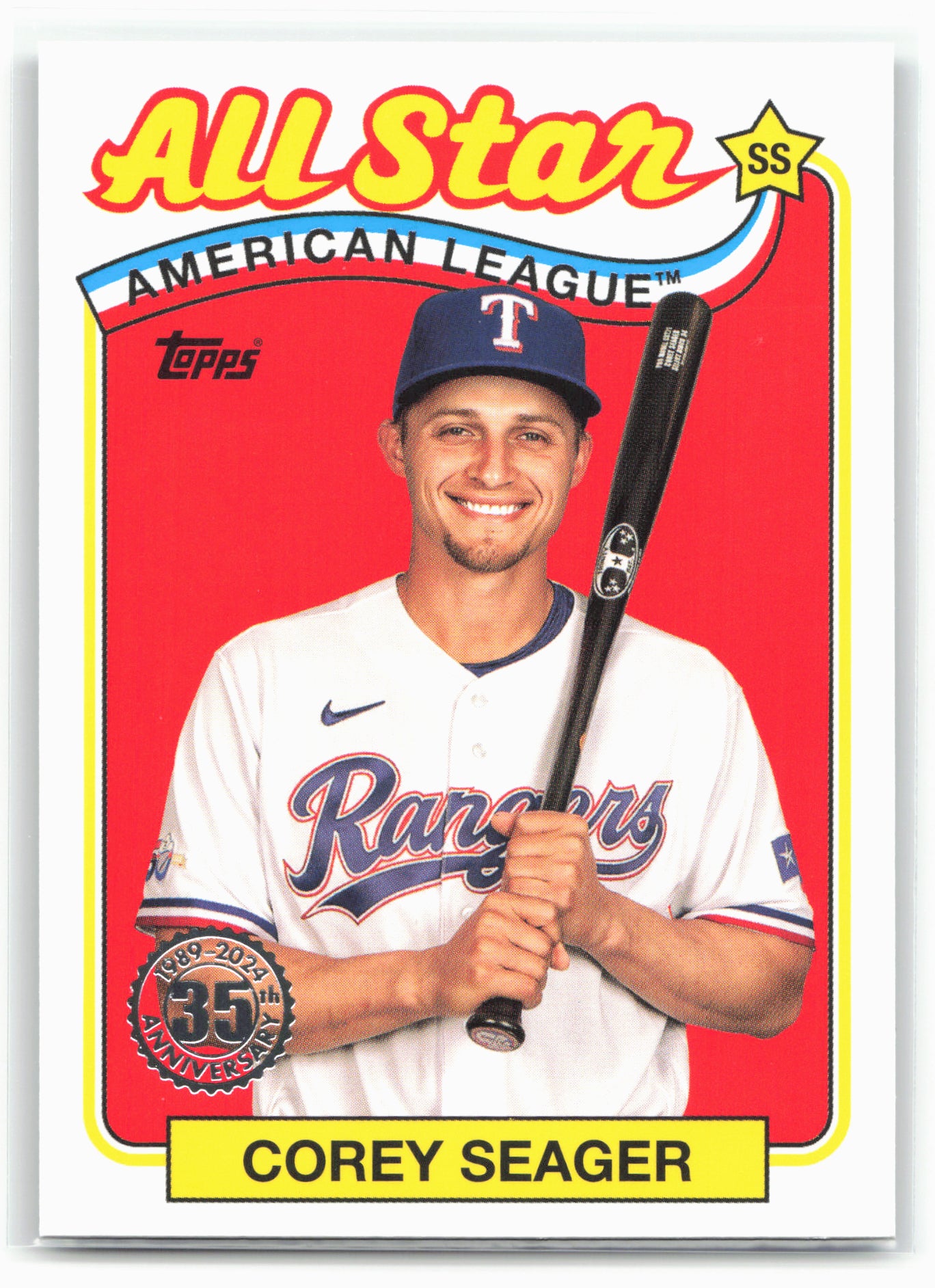 2024 Topps #89ASB-18 Corey Seager 1989 Topps Baseball 35th Anniversary All-Stars