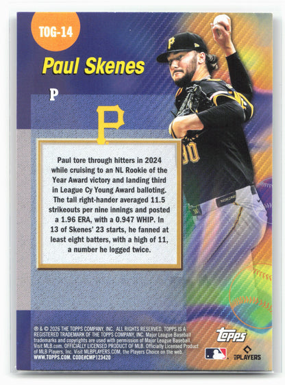 2026 Topps #TOG-14 Paul Skenes Titans of the Game