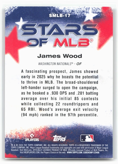 2026 Topps #SMLB-17 James Wood Stars of MLB