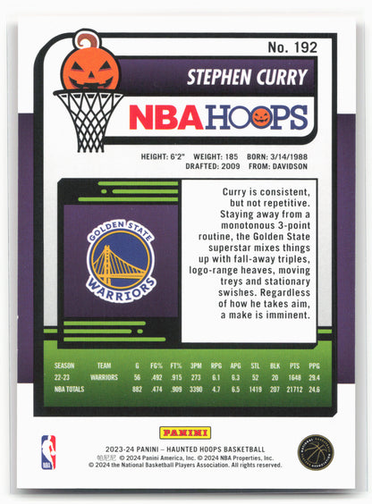 2023-24 Hoops Haunted Hoops #192 Stephen Curry Orange 28309