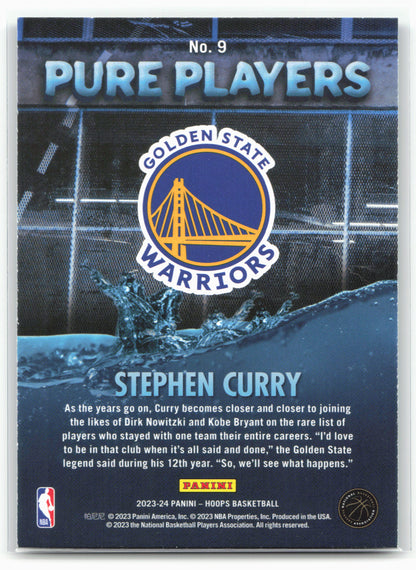 2023-24 Hoops #9 Stephen Curry Pure Players 28310