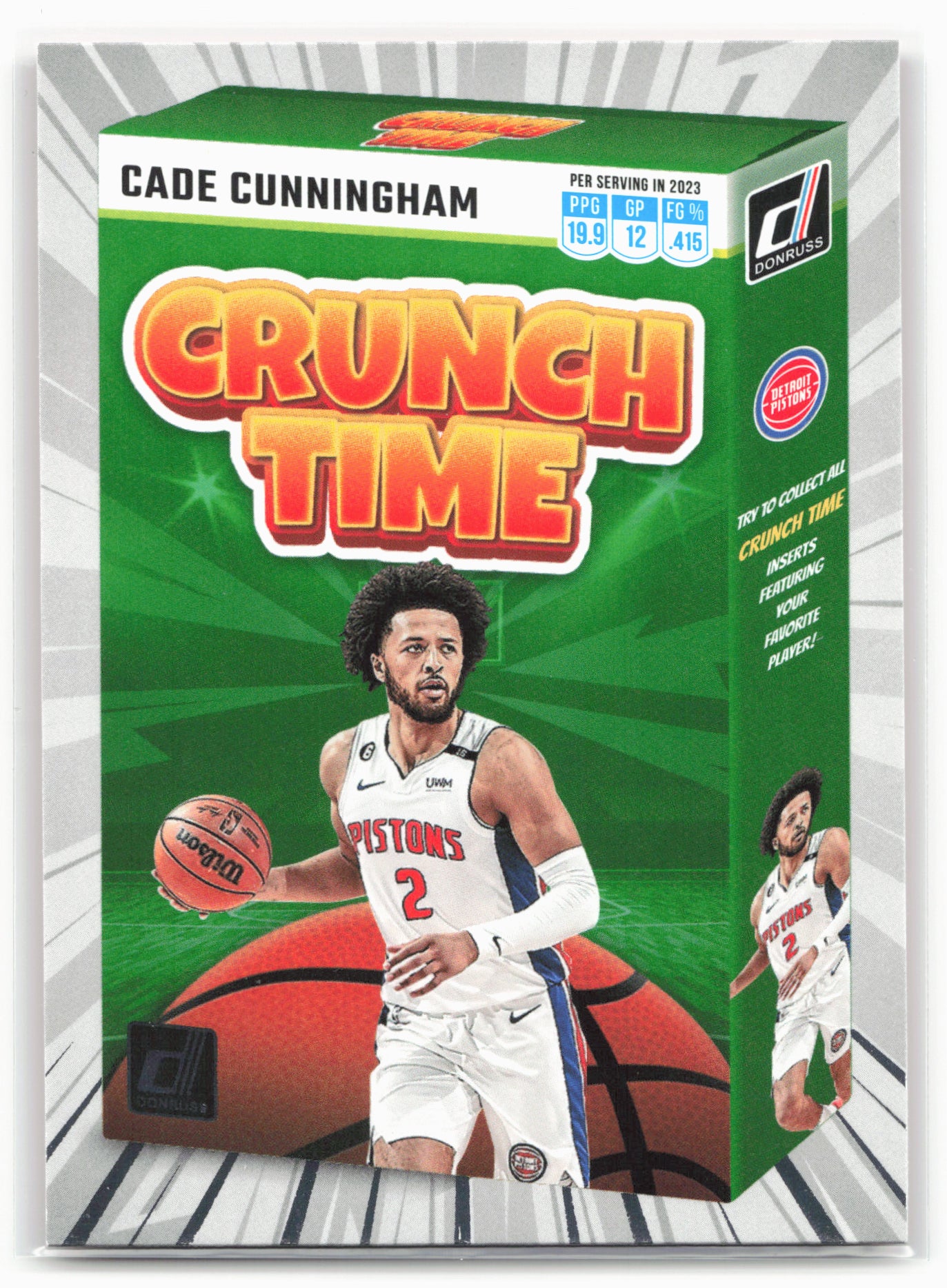 2023-24 Donruss #12 Cade Cunningham Crunch Time 28312