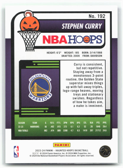 2023-24 Hoops Haunted Hoops #192 Stephen Curry Slime 28315