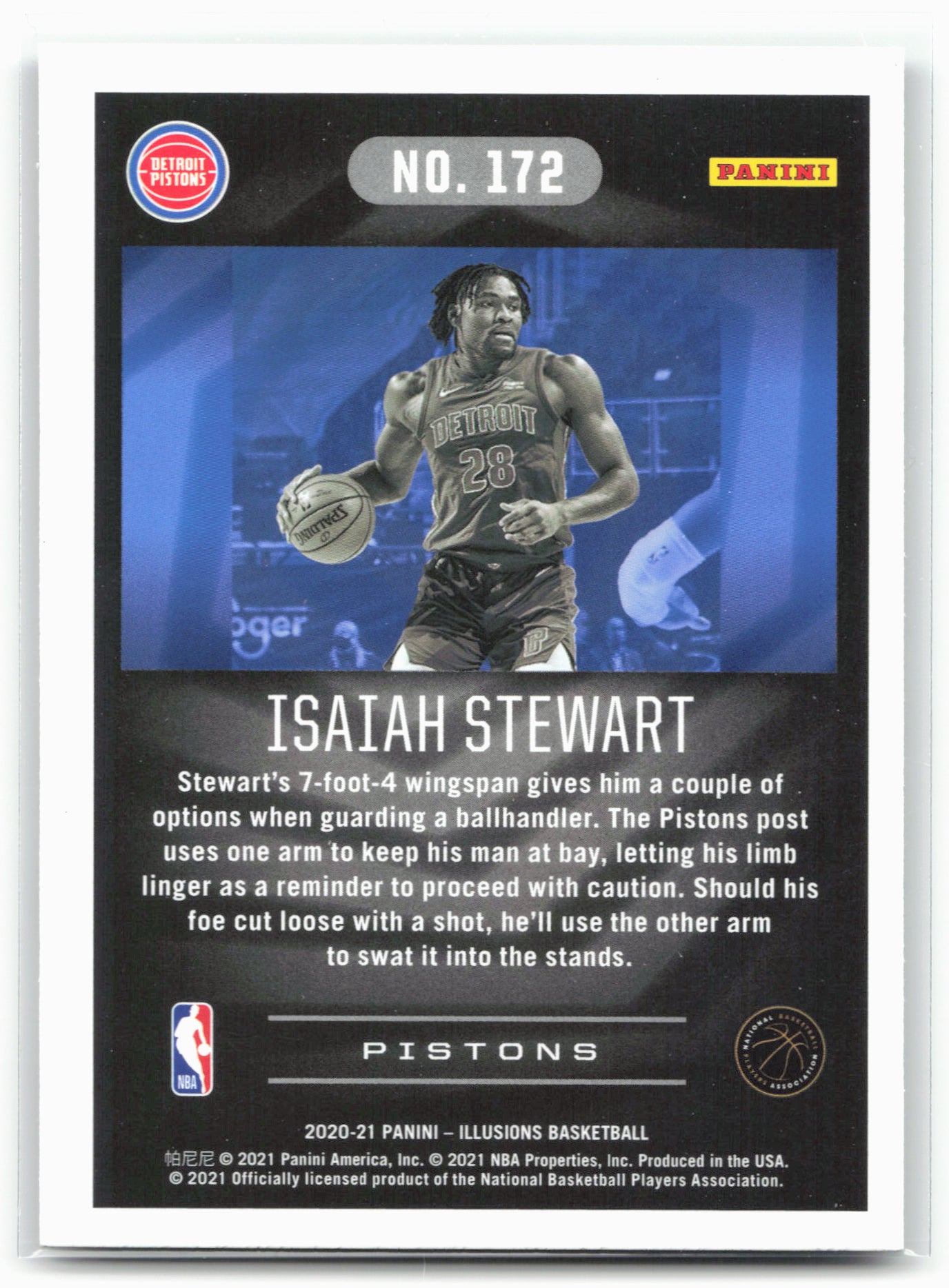 2020-21 Panini Illusions #172 Isaiah Stewart