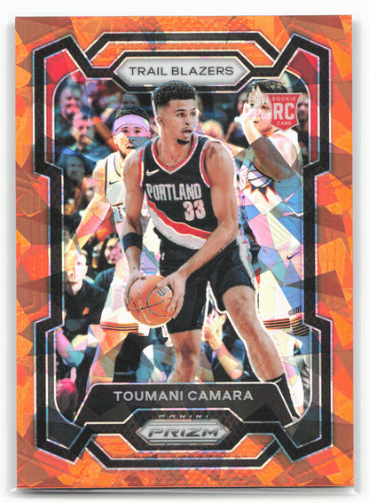 2023-24 Panini Prizm #164 Toumani Camara Prizms Orange Ice 28322
