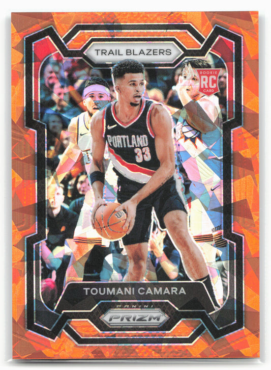 2023-24 Panini Prizm #164 Toumani Camara Prizms Orange Ice 28322