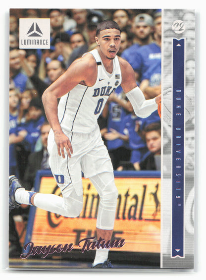 2022 Panini Chronicles Draft Picks #49 Jayson Tatum Luminance Pink