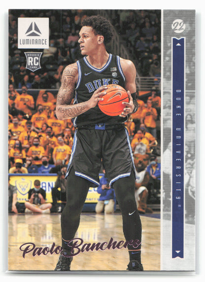2022 Panini Chronicles Draft Picks #27 Paolo Banchero Luminance Pink