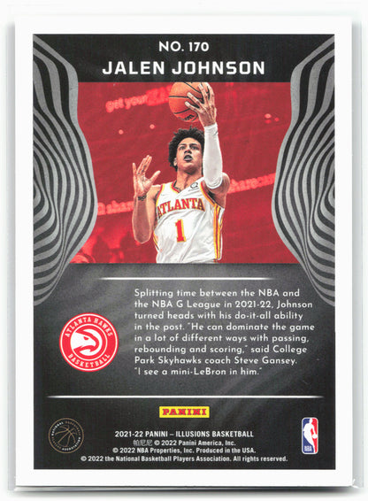 2021-22 Panini Illusions #170 Jalen Johnson
