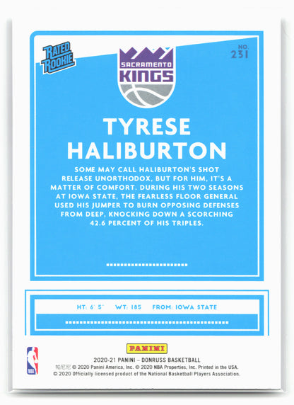 2020-21 Donruss #231 Tyrese Haliburton