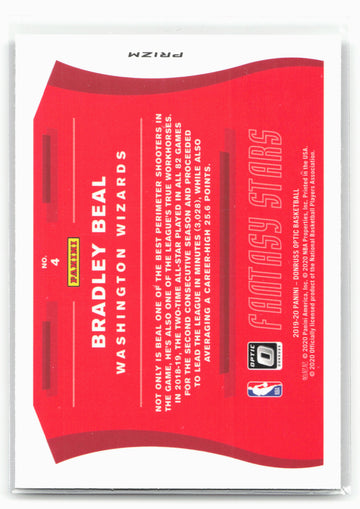 
2019-20 Donruss Optic #4 Bradley Beal Fantasy Stars Holo