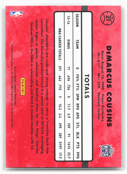 2014-15 Donruss #27 DeMarcus Cousins