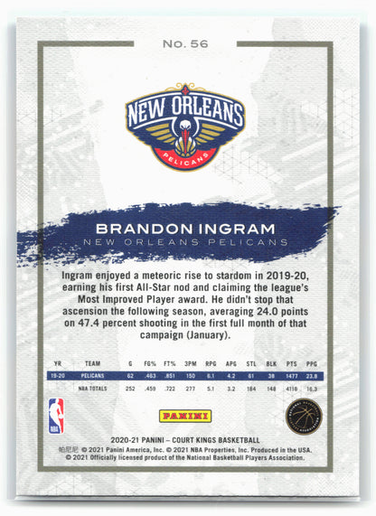 2020-21 Panini Court Kings #56 Brandon Ingram