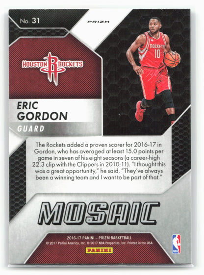 2016-17 Panini Mosaic Prizm #31 Eric Gordon