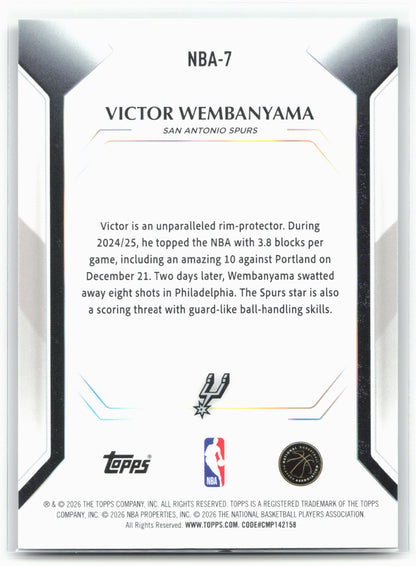 2025-26 Topps #NBA-7 Victor Wembanyama Topps Collector Kit